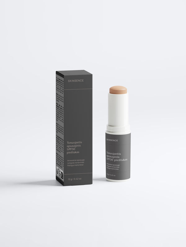 Tonuojantis apsauginis SPF50 pieštukas