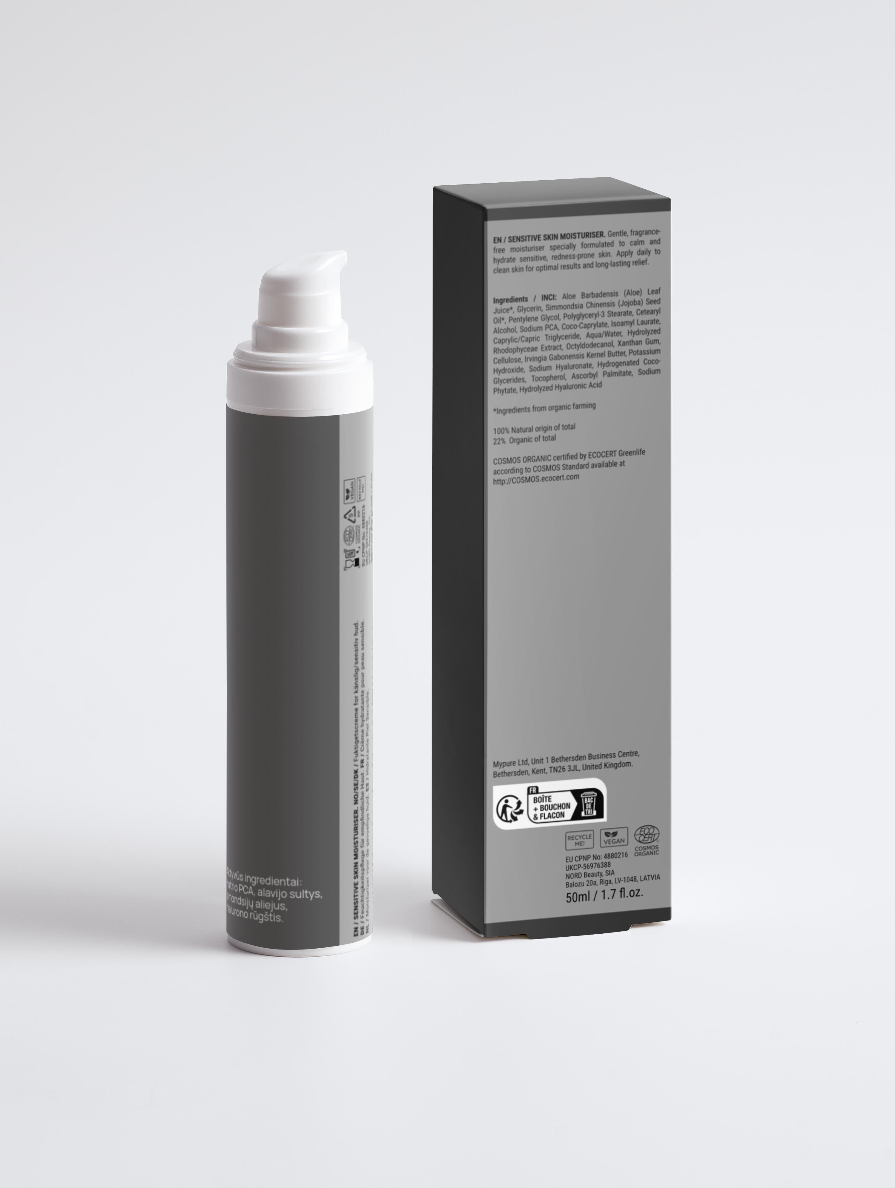 Drėkinamasis kremas jautriai ir dehidratuotai odai - 50ml